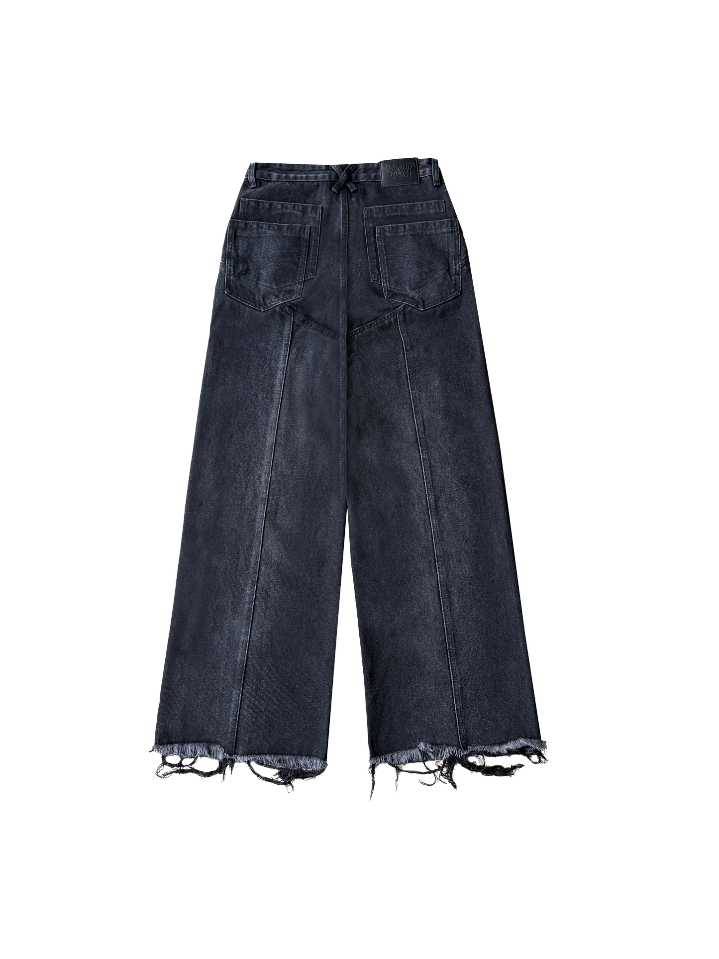 “despair” baggy denim