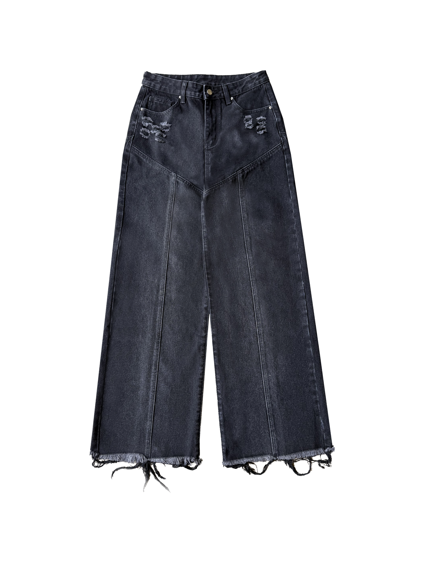 “despair” baggy denim