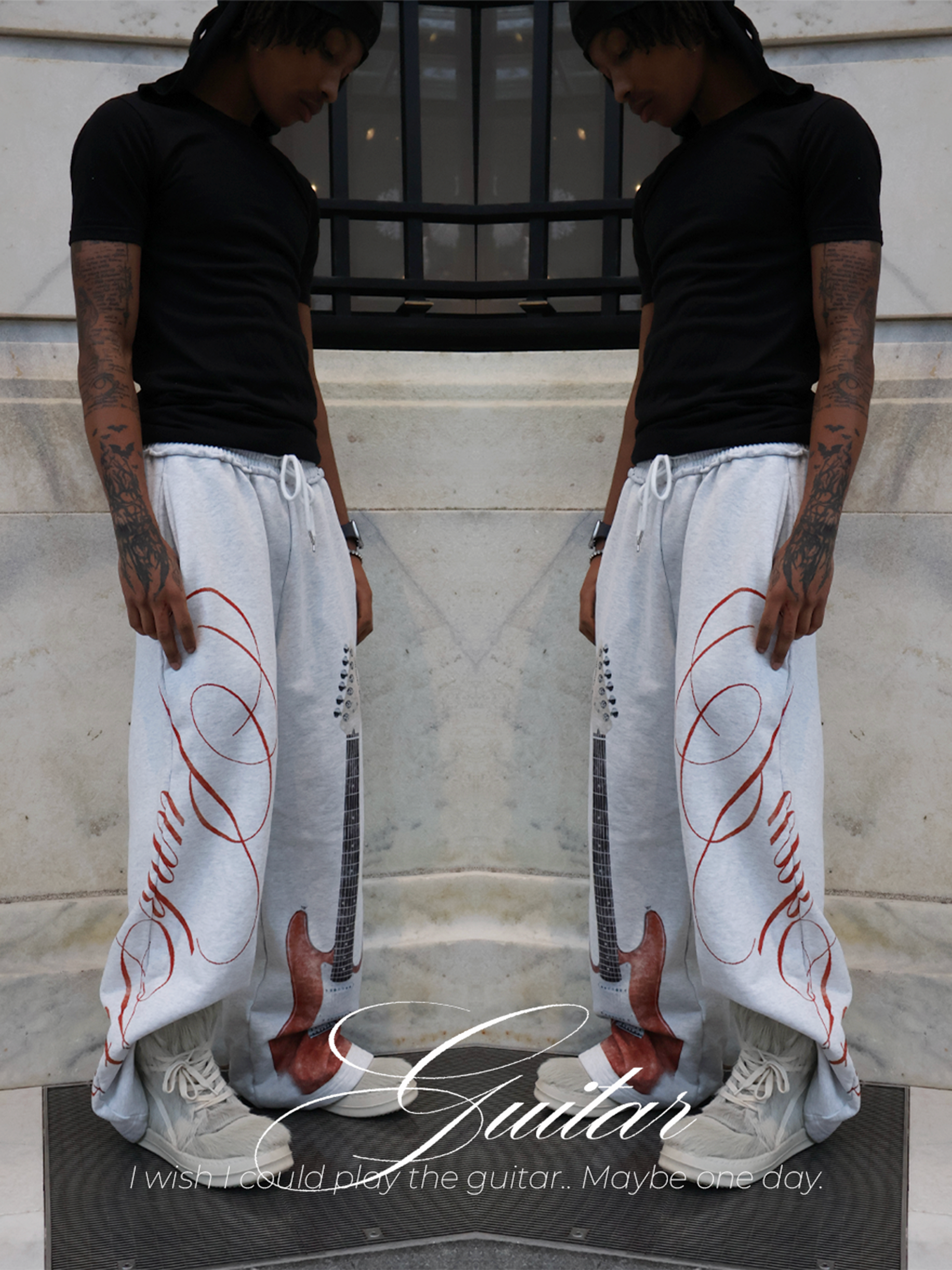 "guitar" sweatpants