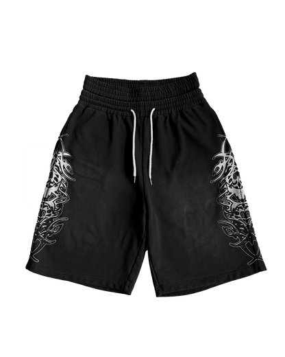 “void” baggy sweatshorts