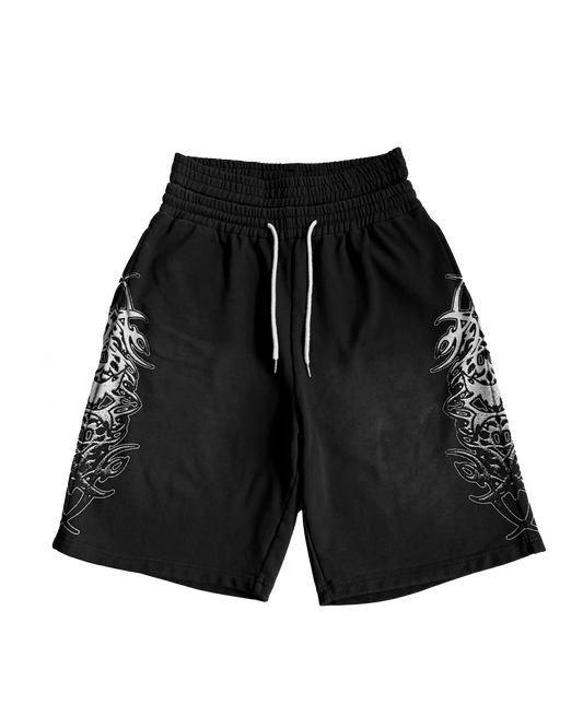 “void” baggy sweatshorts