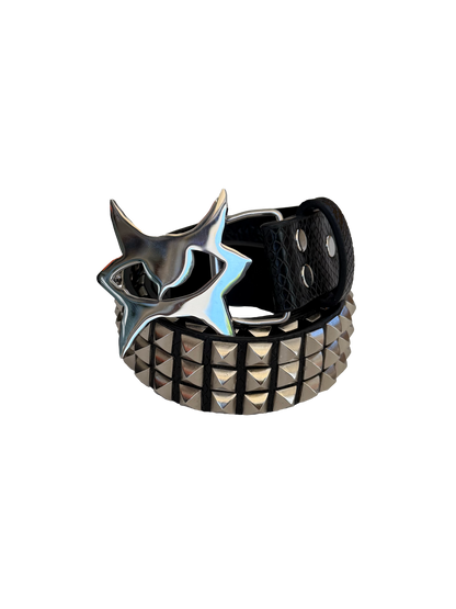 "vision" studded belt