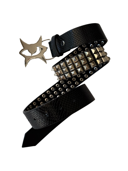 "vision" studded belt