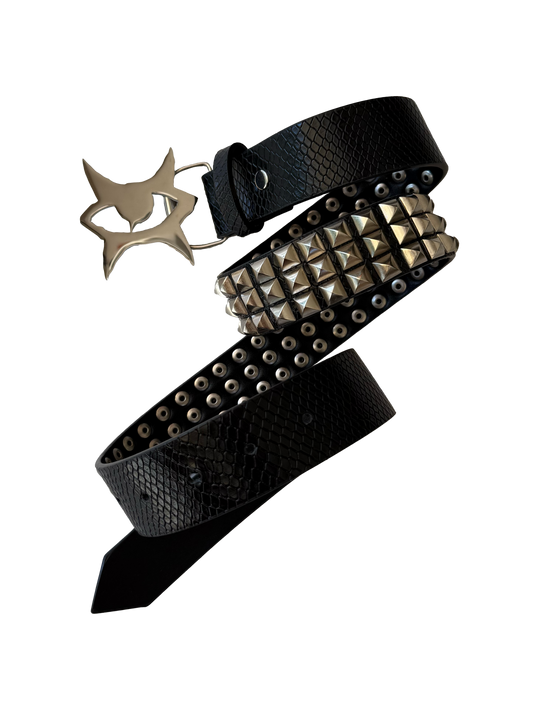 "vision" studded belt