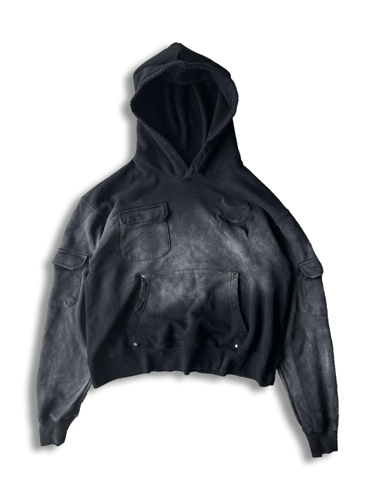 "Obsidian" Cargo Hoodie