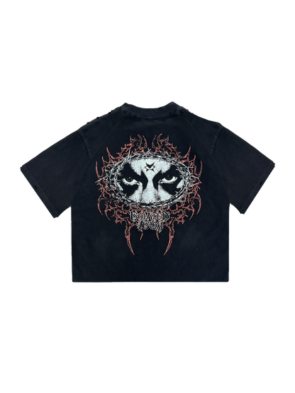 “cyber” cropped tee