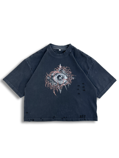 “Cyber” Boxy Cropped Tee