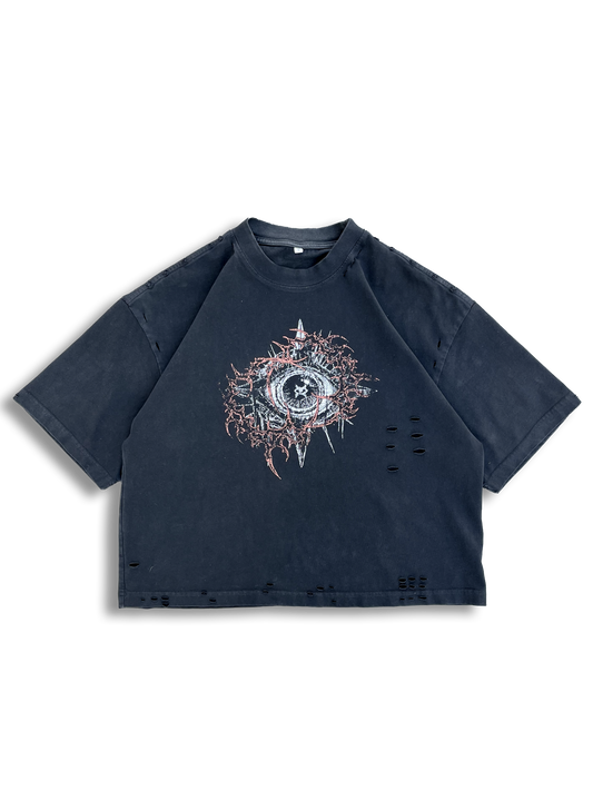 “Cyber” Boxy Cropped Tee